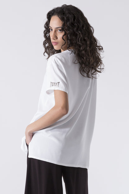 T-SHIRT SPORTY ELEGANCE IN VISCOSA