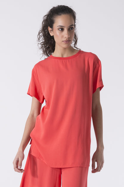 T-SHIRT SPORTY ELEGANCE IN VISCOSA
