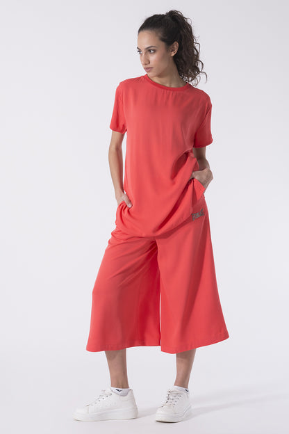 T-SHIRT SPORTY ELEGANCE IN VISCOSA