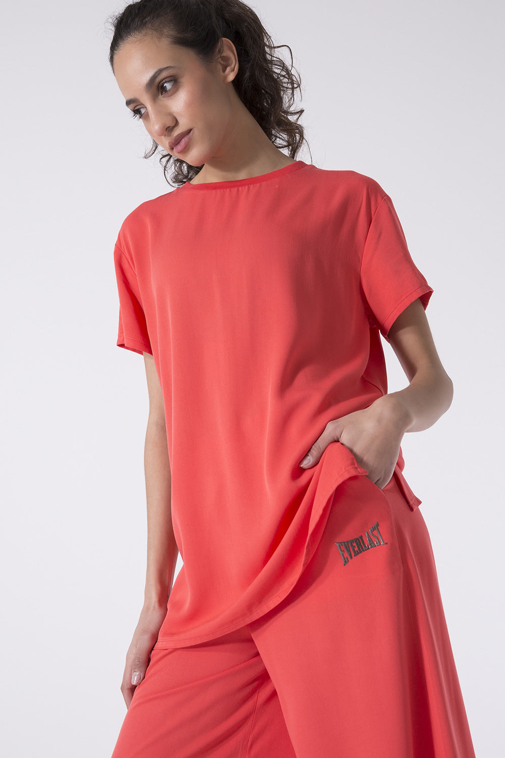 T-SHIRT SPORTY ELEGANCE IN VISCOSA