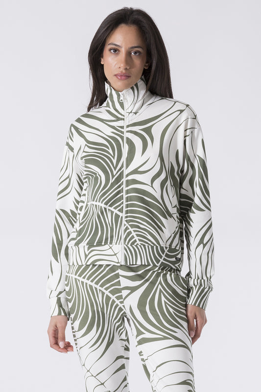 FULL-ZIP JACKET WITH ALL-OVER PRINT
