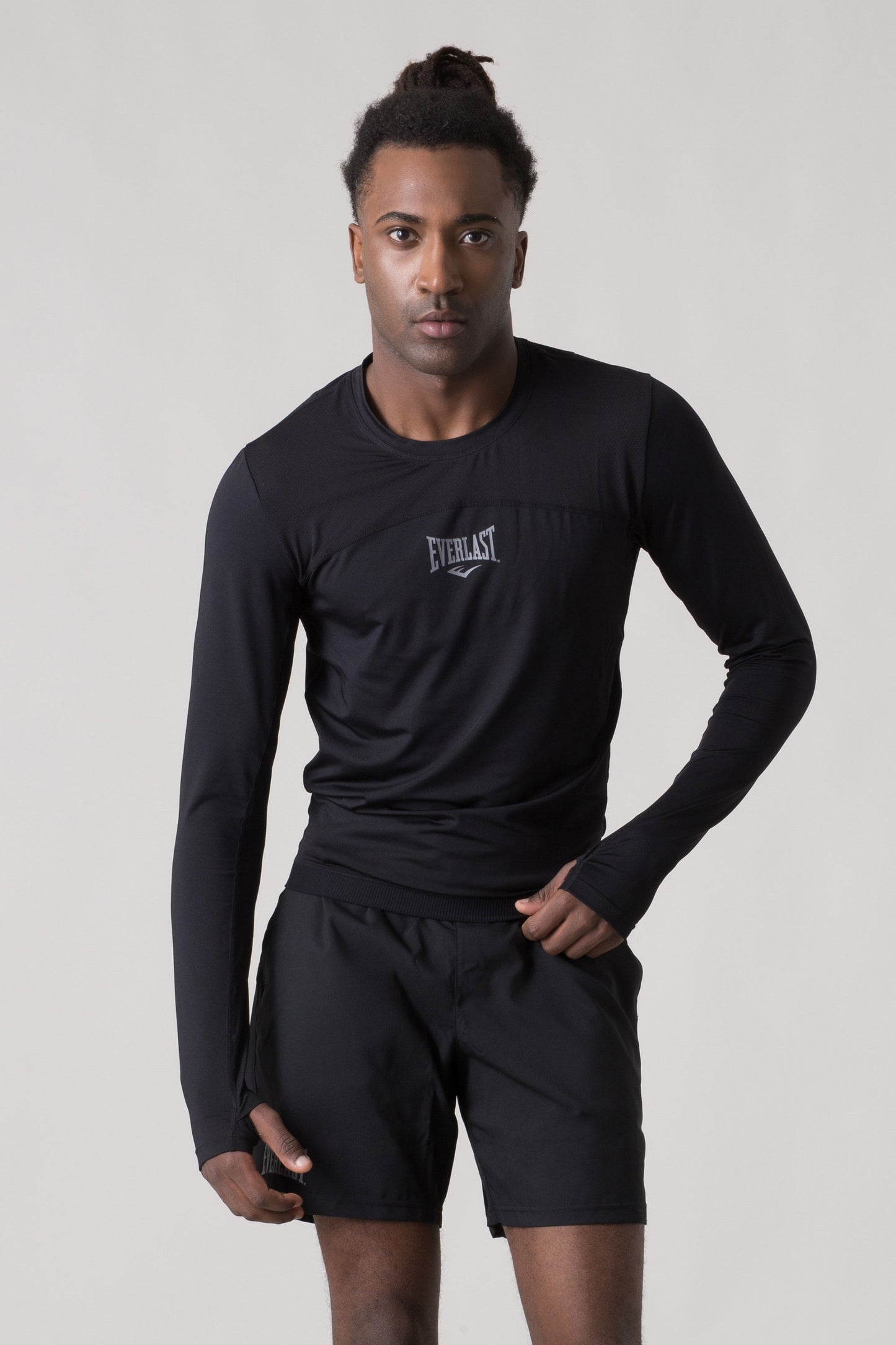 ICONIC LONG-SLEEVE TECHNICAL FABRIC TOP