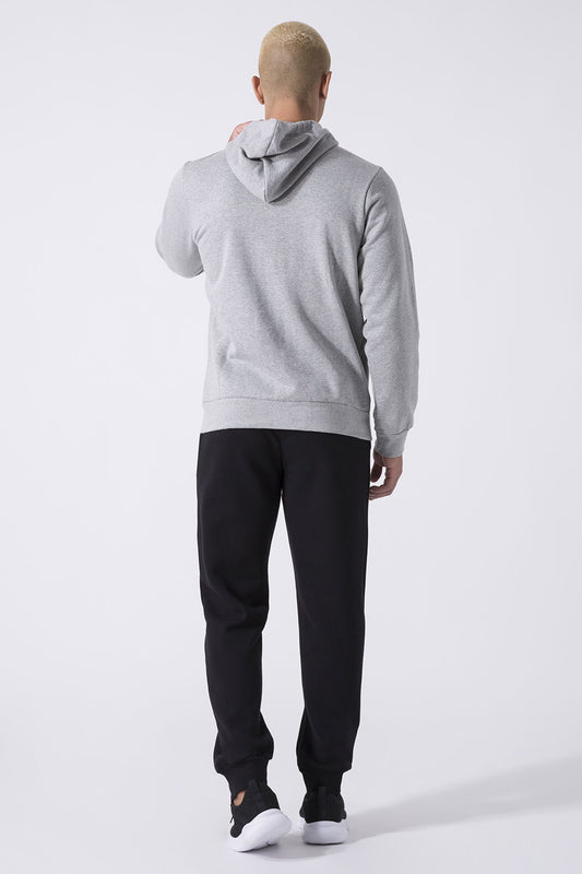 BASIC TUTA IN FELPA DI COTONE CON GIACCA FULL ZIP CON CAPPUCCIO E PANTALONE CON POLSO AL FONDO