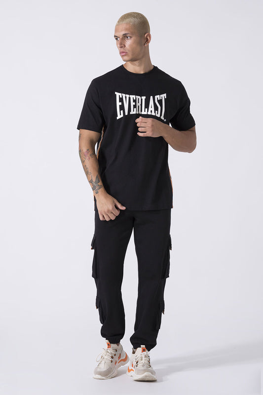 NEUTRALS T-SHIRT WITH TRICOLOUR TAPE