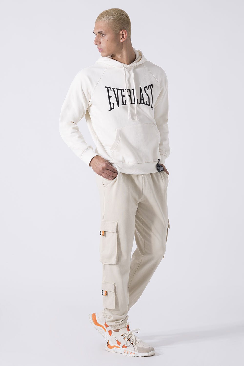 NEUTRALS HOODIE WITH LOGO