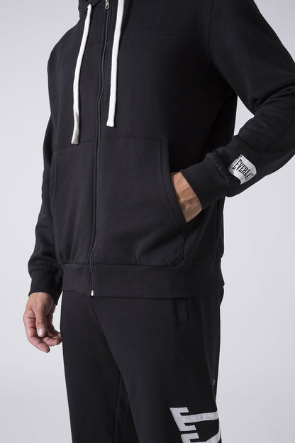EXCLUSIVE FULL-ZIP HOODIE WITH LOGO ON HOOD
