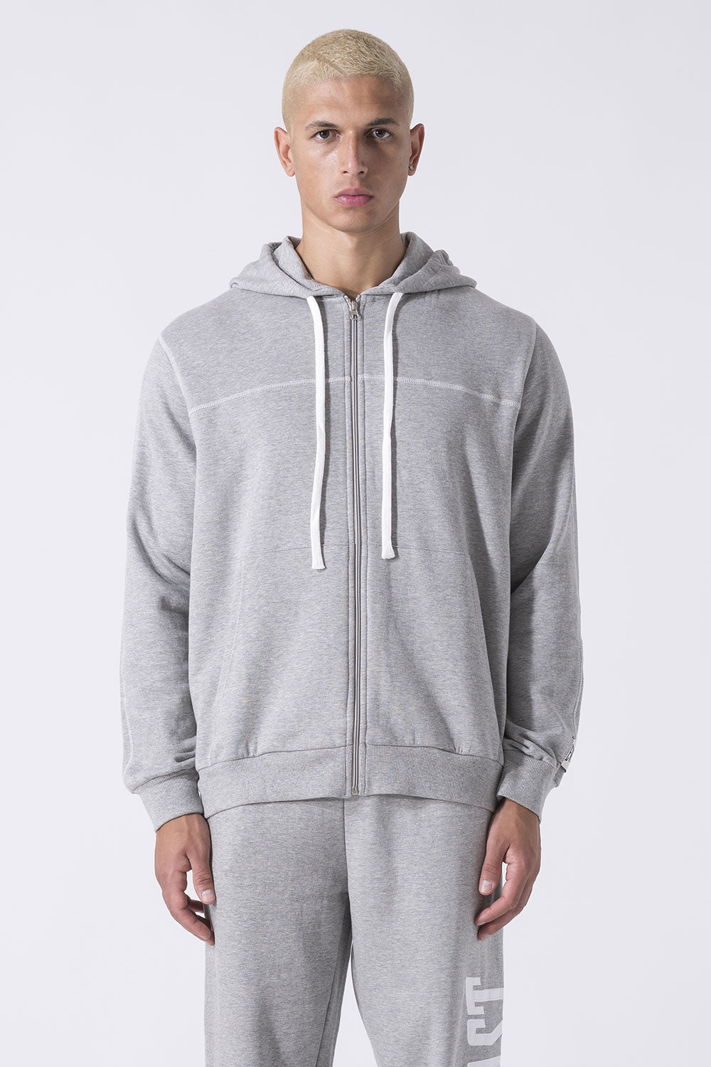 EXCLUSIVE FULL-ZIP HOODIE WITH LOGO ON HOOD