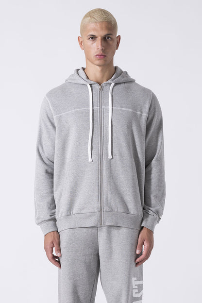 EXCLUSIVE FULL-ZIP HOODIE WITH LOGO ON HOOD