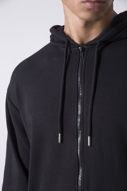 ICONIC GIACCA FULL ZIP CON CAPPUCCIO
