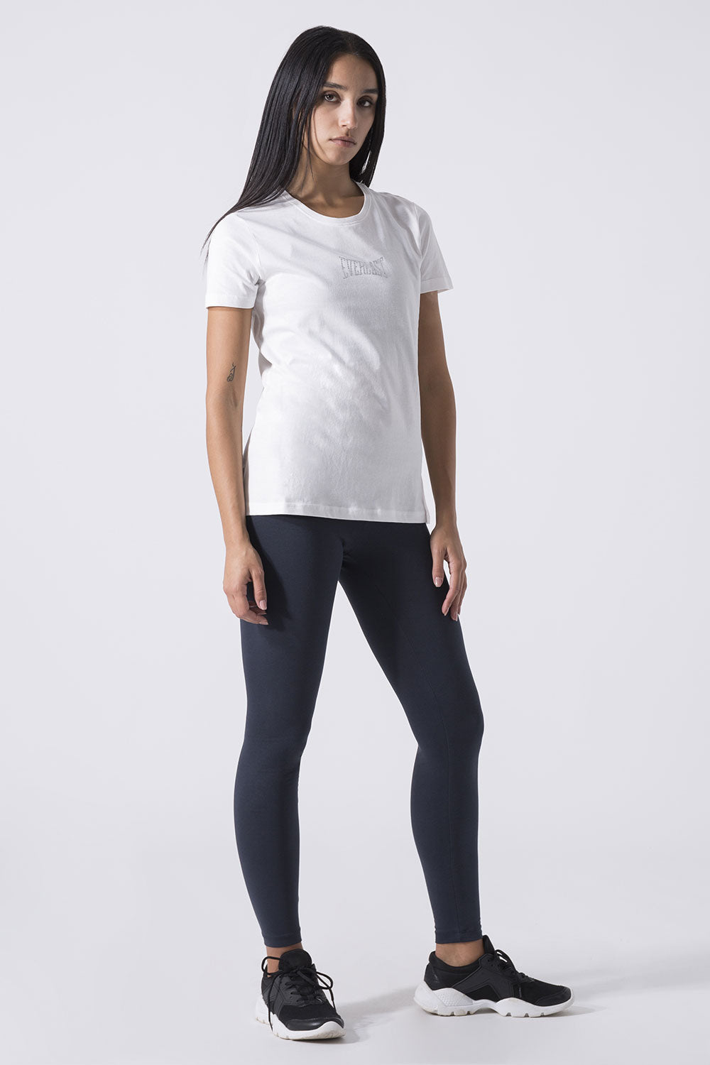 BASIC T-SHIRT CON LOGO STRASS