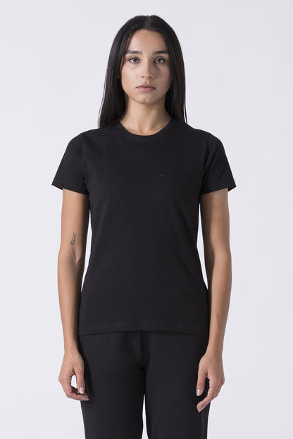 BASIC T-SHIRT CON LOGO STRASS