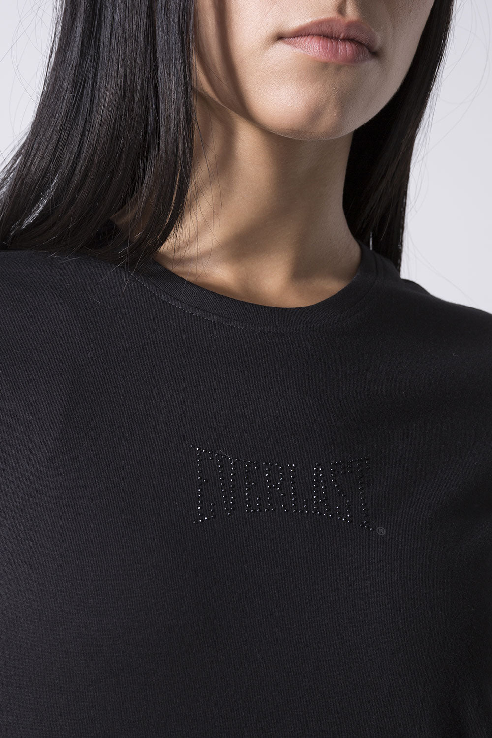 BASIC T-SHIRT CON LOGO STRASS