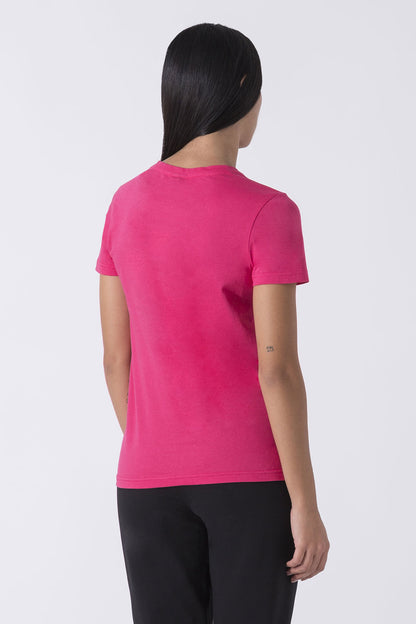 BASIC T-SHIRT CON LOGO STRASS
