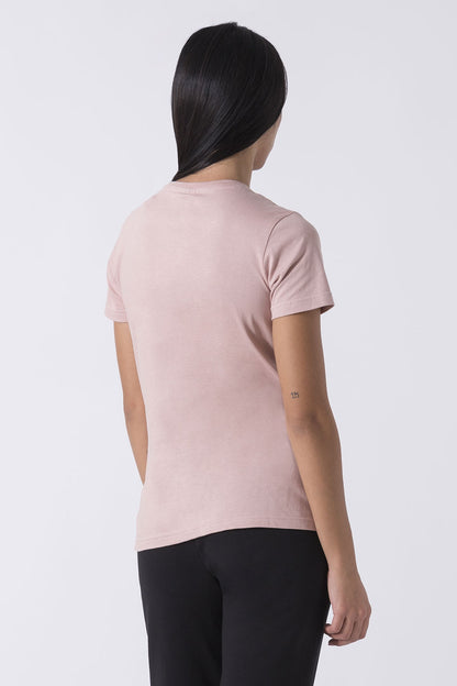 BASIC T-SHIRT CON LOGO STRASS