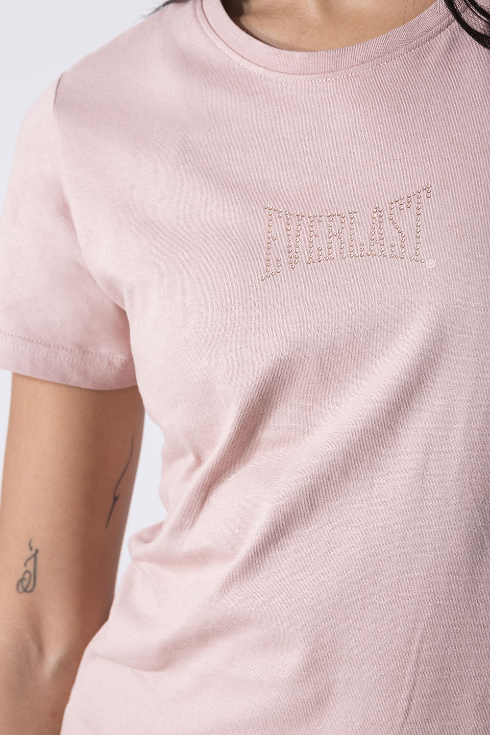 BASIC T-SHIRT CON LOGO STRASS