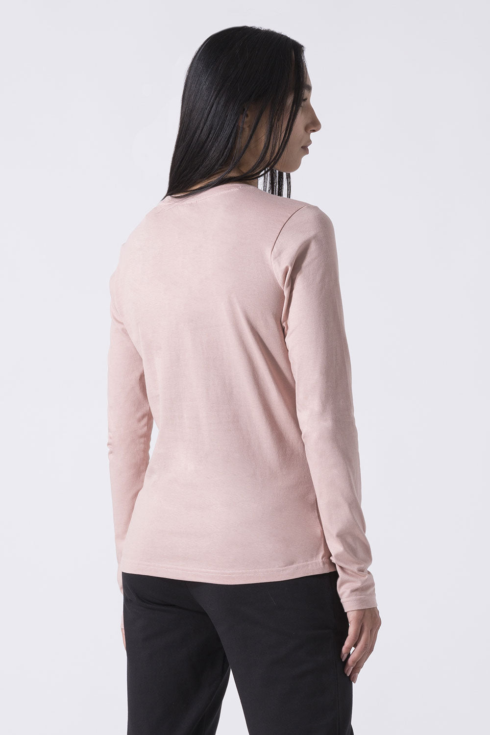 BASIC LONG-SLEEVED RHINESTONE TOP