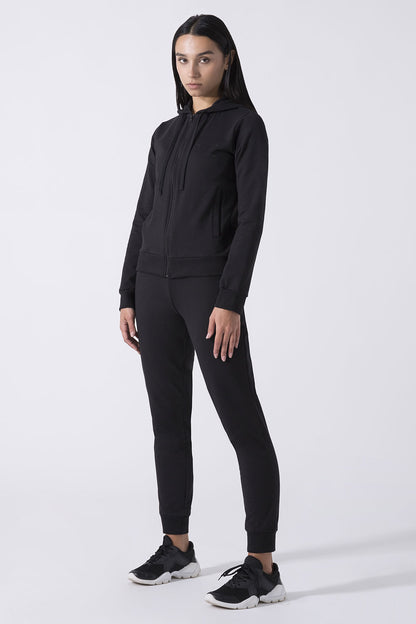 BASIC HOODED STRETCH FLEECE TRACKSUIT
