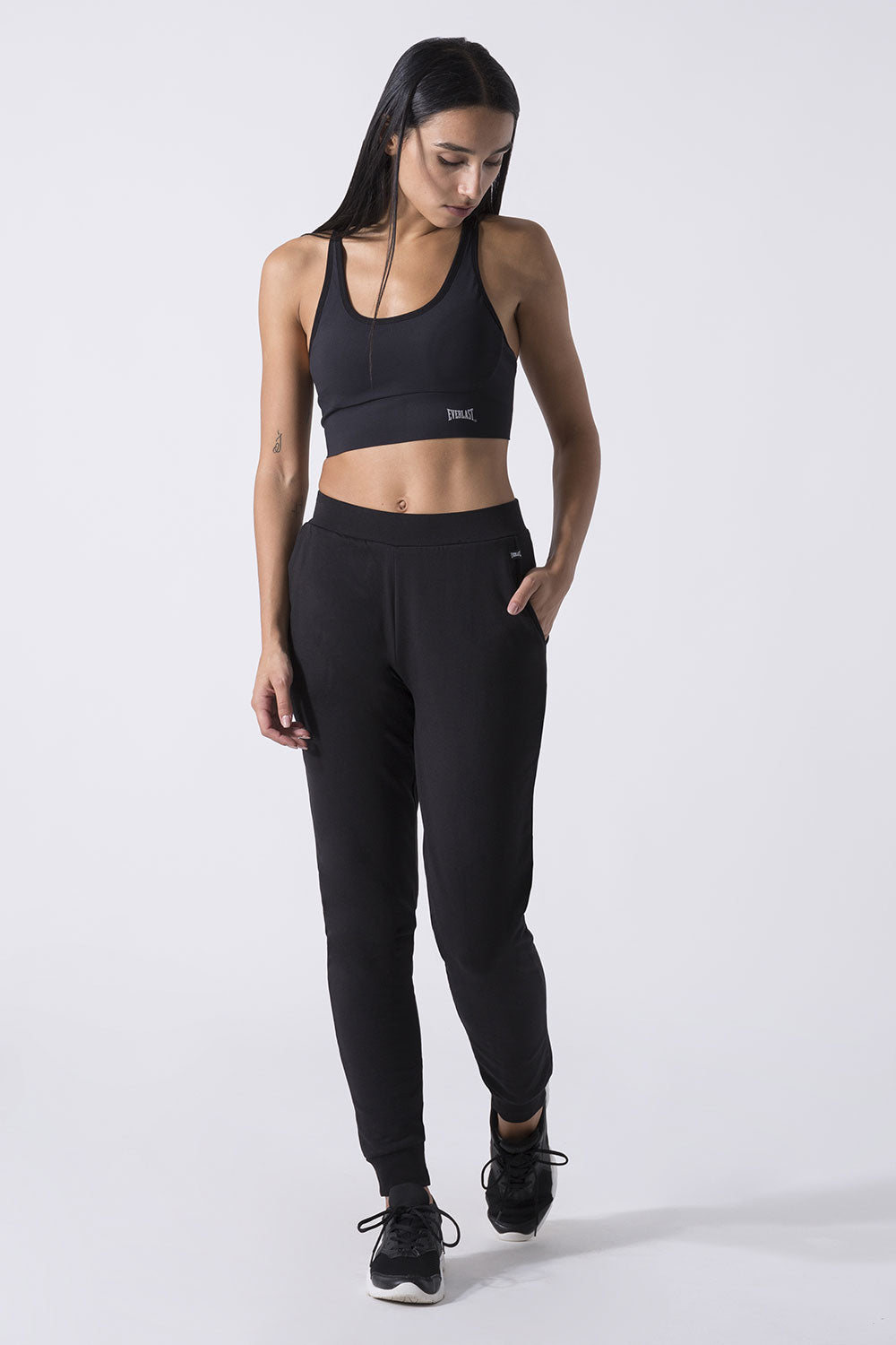 BASIC TROUSERS WITH CUFFED HEM