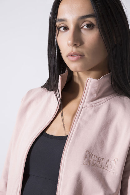 BASIC TRACKSUIT WITH HIGH-COLLAR SWEATSHIRT