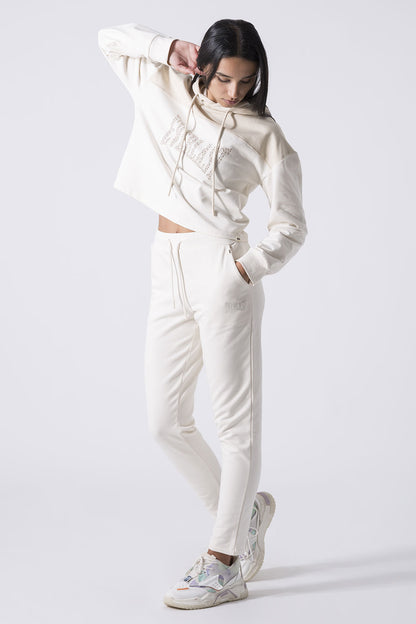 LEISURE FELPA CON CAPPUCCIO BOXY FIT