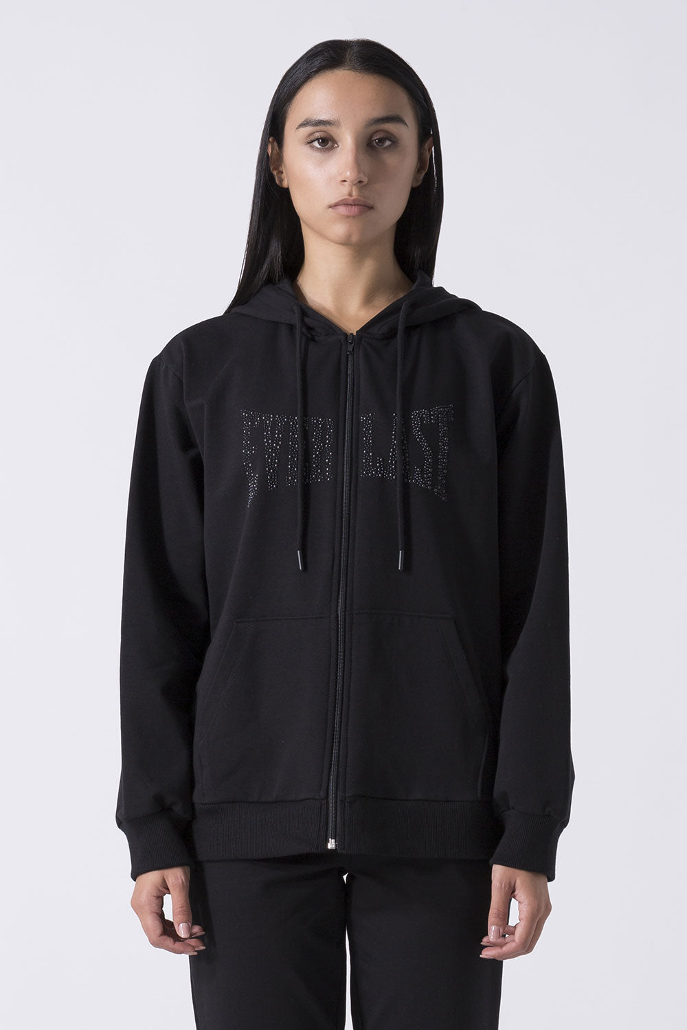 LEISURE FELPA OVER FULL ZIP CON CAPPUCCIO