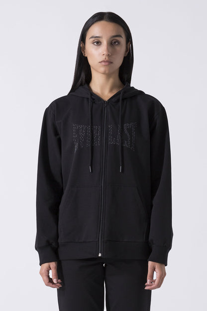 LEISURE FELPA OVER FULL ZIP CON CAPPUCCIO