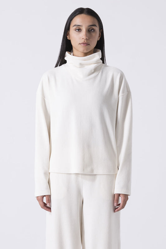 LEISURE MAGLIA CON COLLO A CRATERE