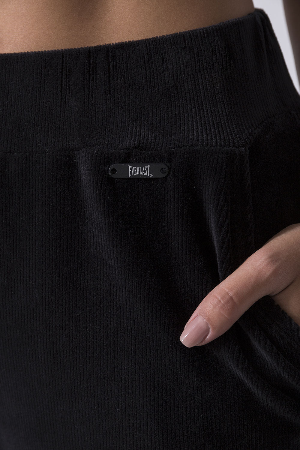 LEISURE PALAZZO RIBBED CHENILLE TROUSERS