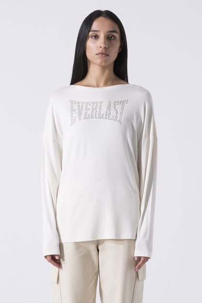 LEISURE MAGLIA A MANICHE LUNGHE CON LOGO