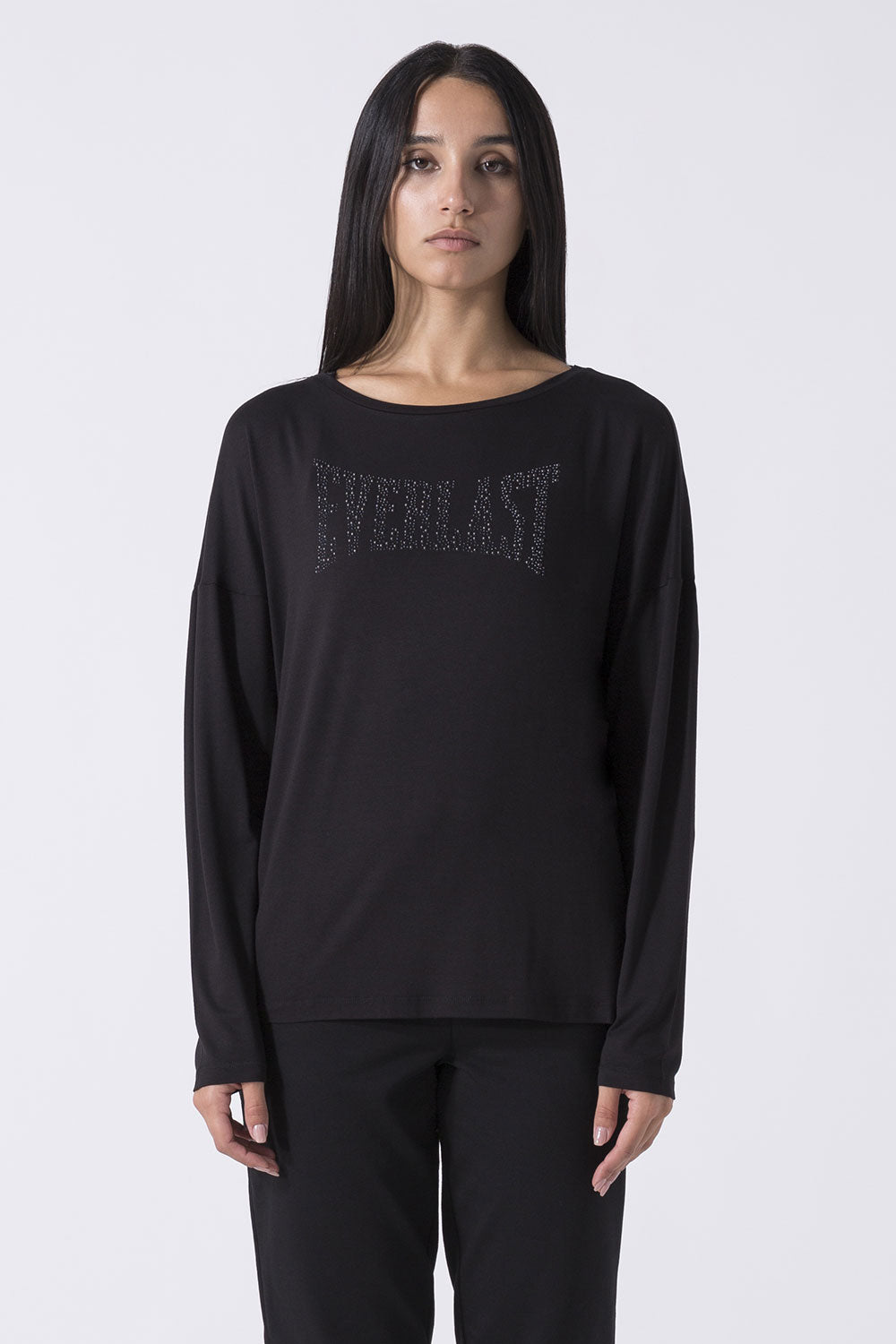 LEISURE MAGLIA A MANICHE LUNGHE CON LOGO