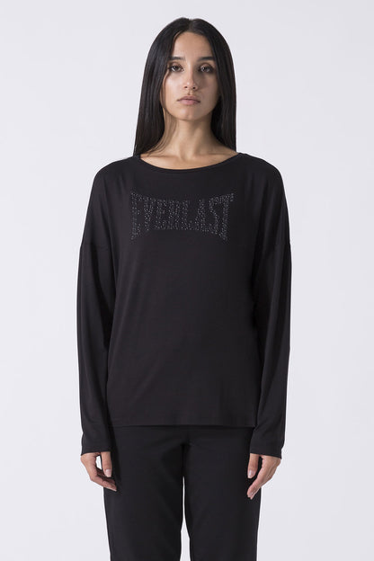 LEISURE MAGLIA A MANICHE LUNGHE CON LOGO