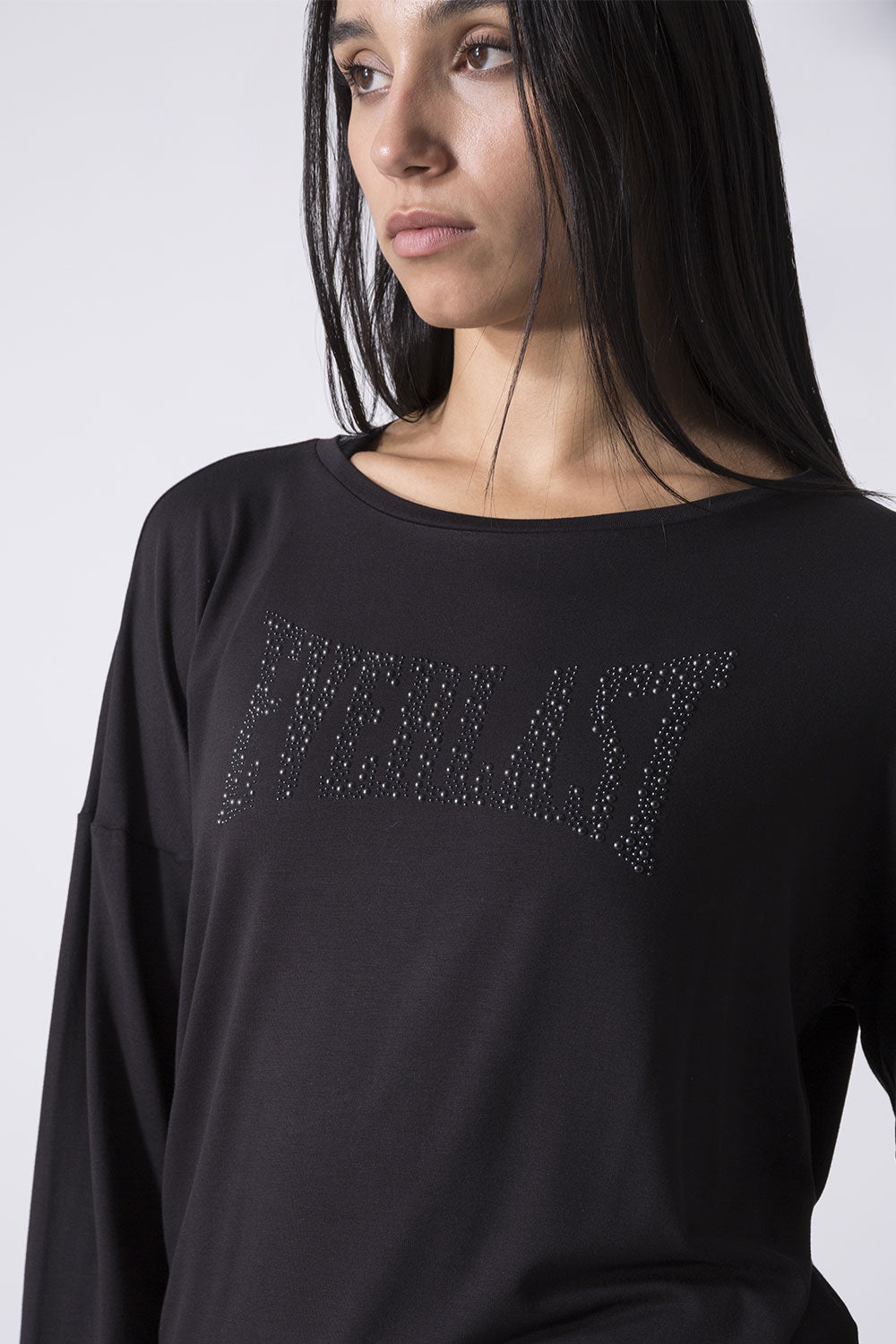 LEISURE MAGLIA A MANICHE LUNGHE CON LOGO