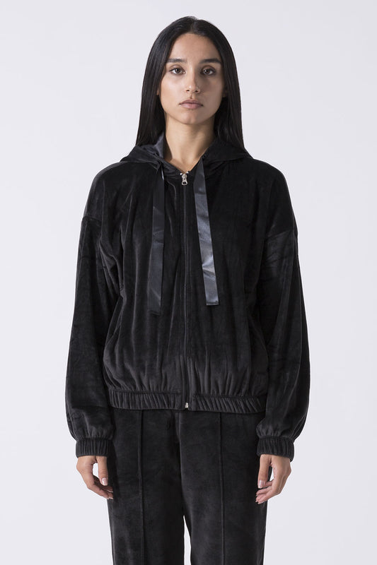 LEISURE FULL-ZIP CHENILLE HOODIE JACKET