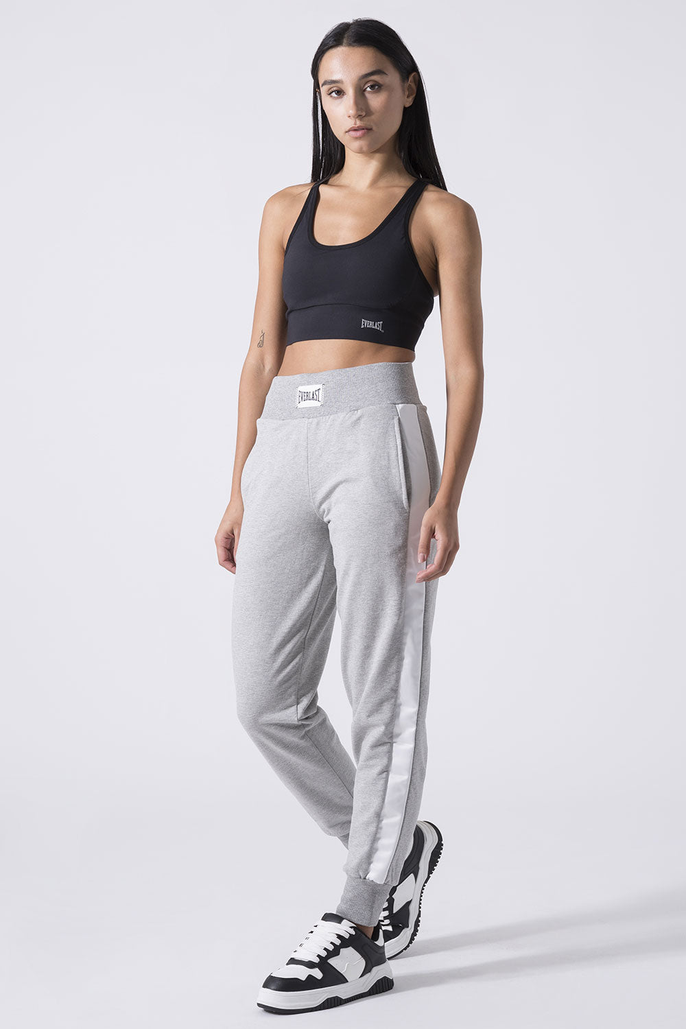 EXCLUSIVE TROUSERS WITH SATIN INSERTS