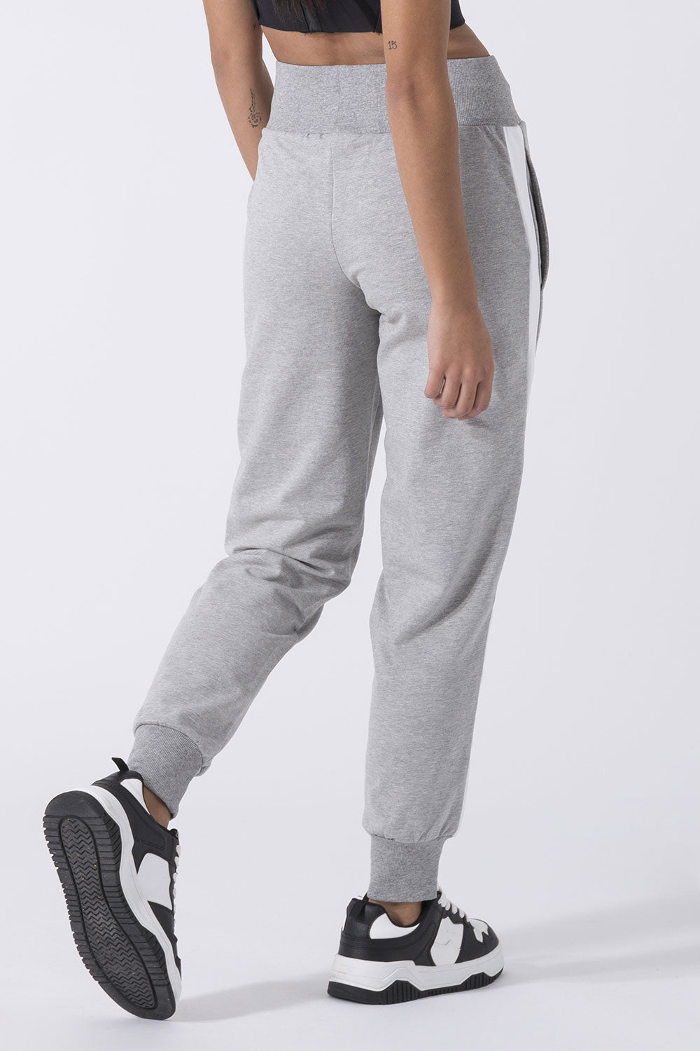 EXCLUSIVE TROUSERS WITH SATIN INSERTS