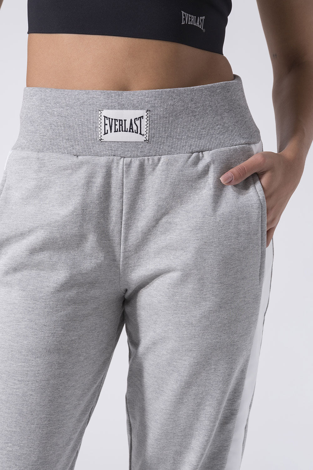 EXCLUSIVE TROUSERS WITH SATIN INSERTS