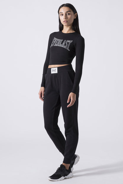 ICONIC CROPPED LONG-SLEEVE TOP