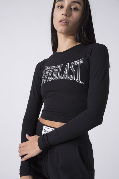 ICONIC CROPPED LONG-SLEEVE TOP