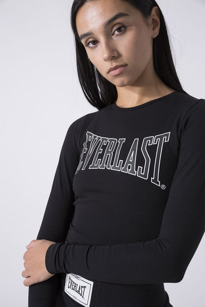 ICONIC CROPPED LONG-SLEEVE TOP
