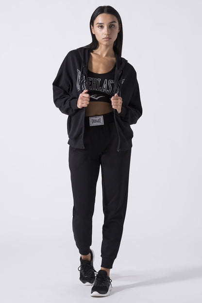 ICONIC FELPA FULL ZIP CON CAPPUCCIO CON LOGO