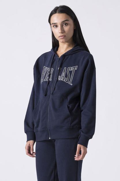ICONIC FELPA FULL ZIP CON CAPPUCCIO CON LOGO