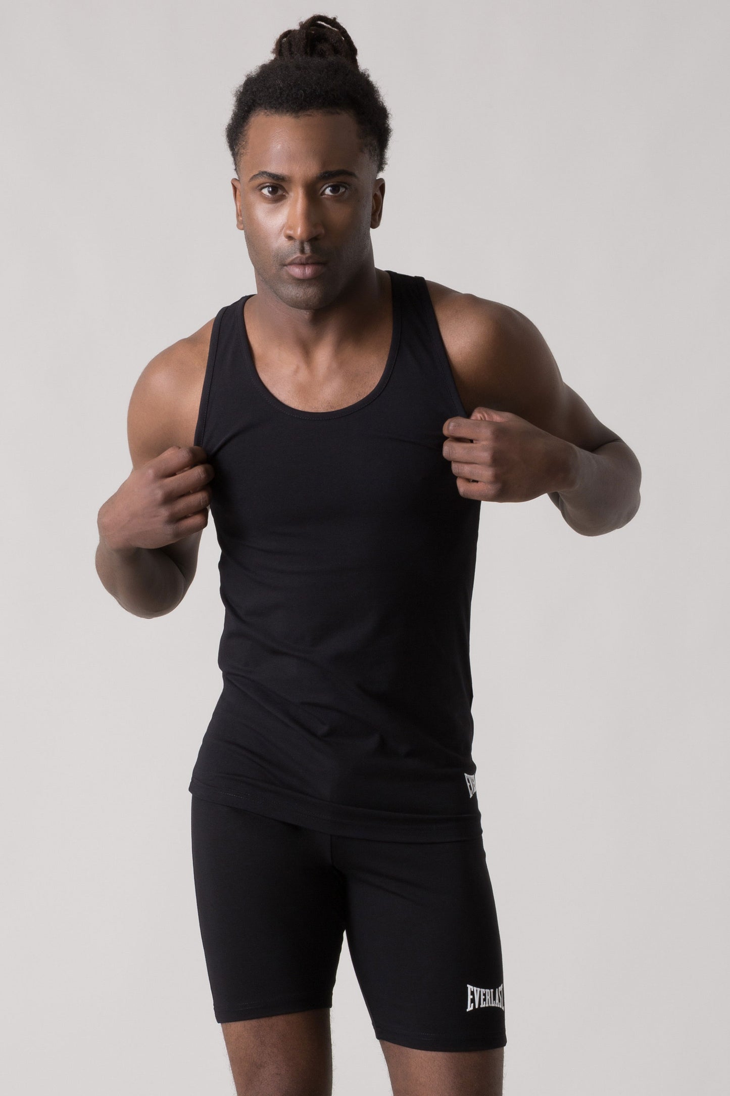 BASIC RACER TANK IN STRETCH JERSEY