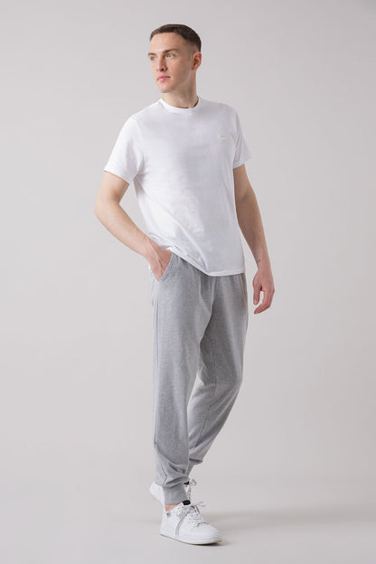 BASIC TROUSERS WITH CUFFED HEM
