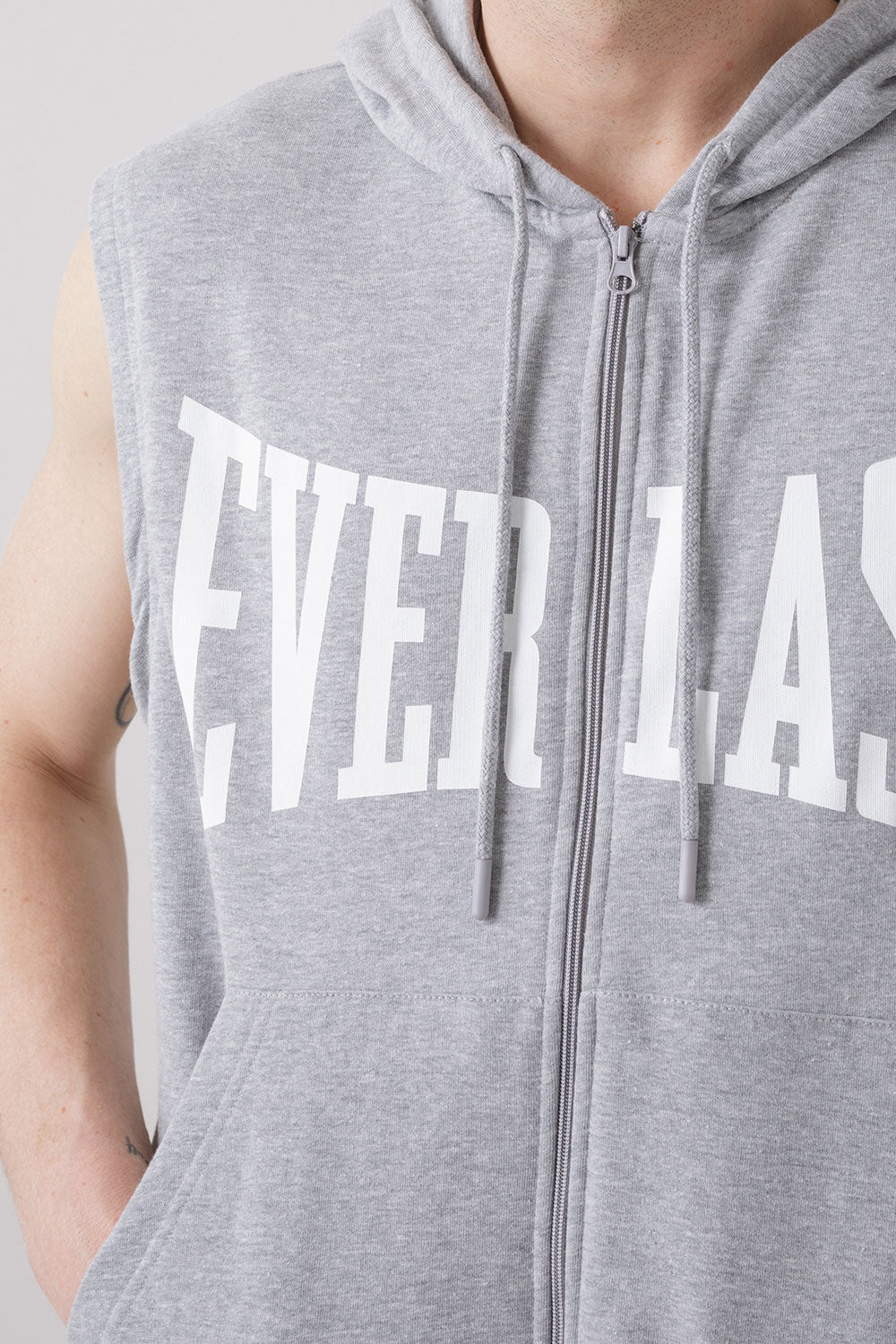 THE ICON SLEEVELESS FULL ZIP HOODIE