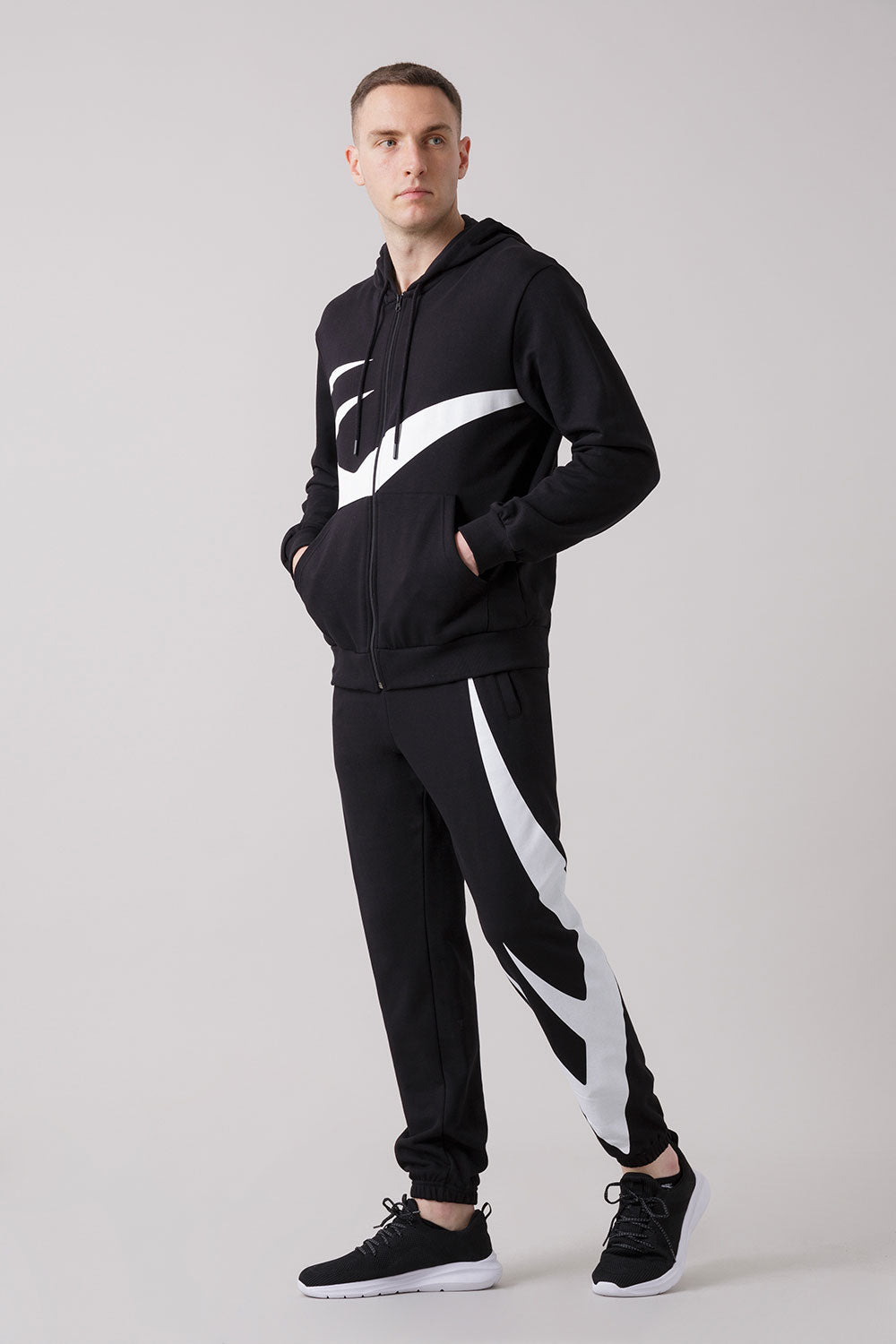 THE ICON GIACCA FULL ZIP CON CAPPUCCIO
