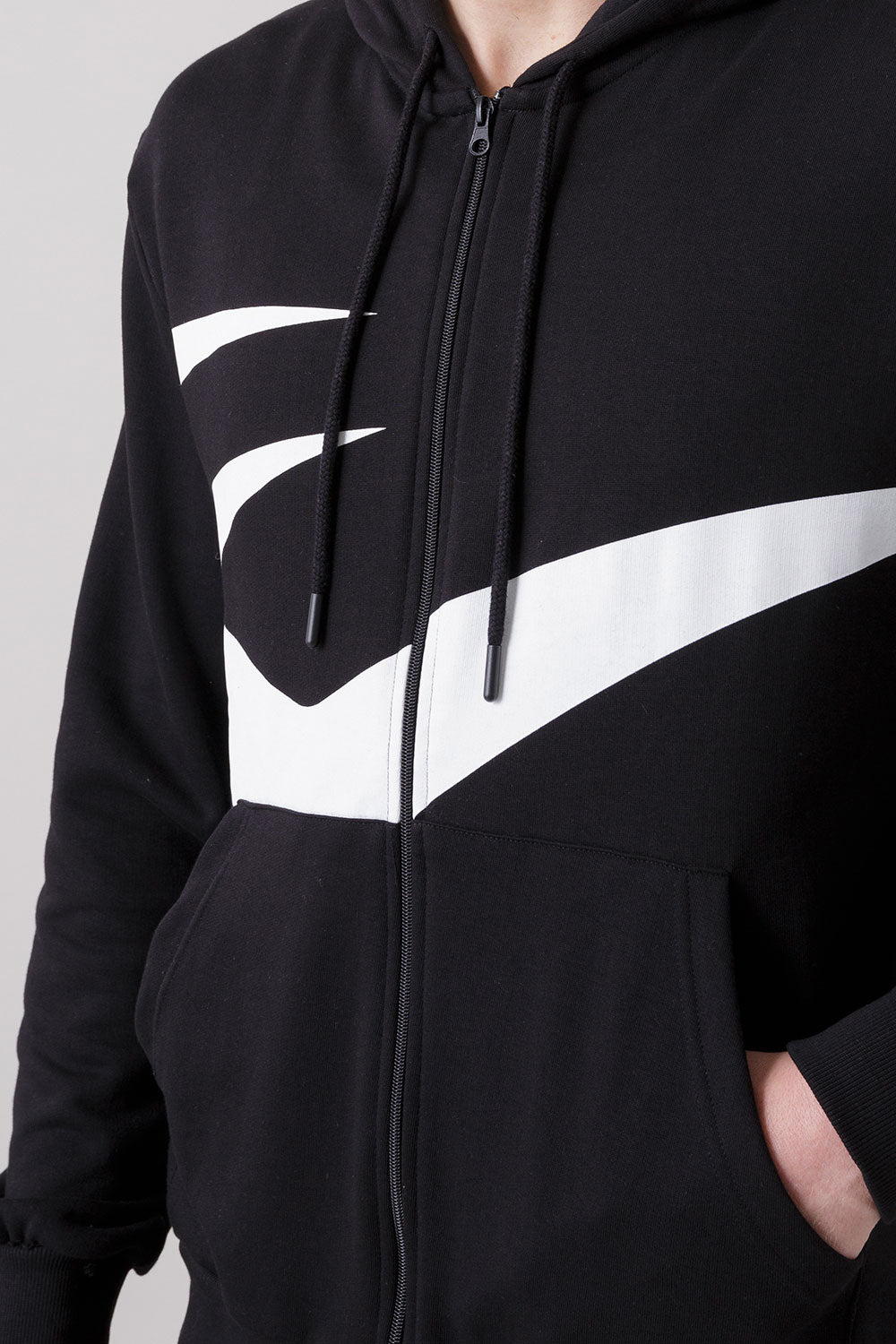 THE ICON GIACCA FULL ZIP CON CAPPUCCIO