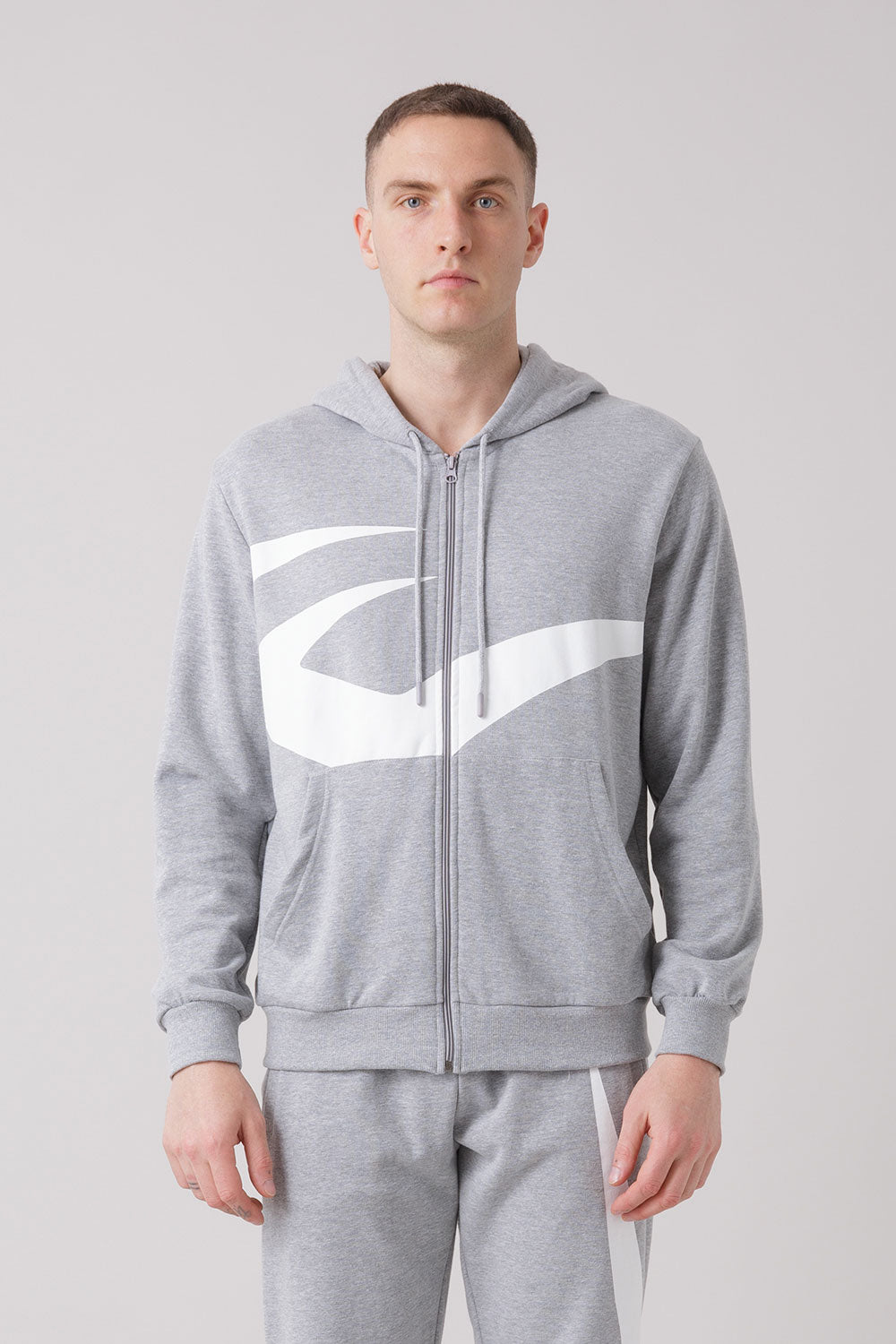 THE ICON GIACCA FULL ZIP CON CAPPUCCIO