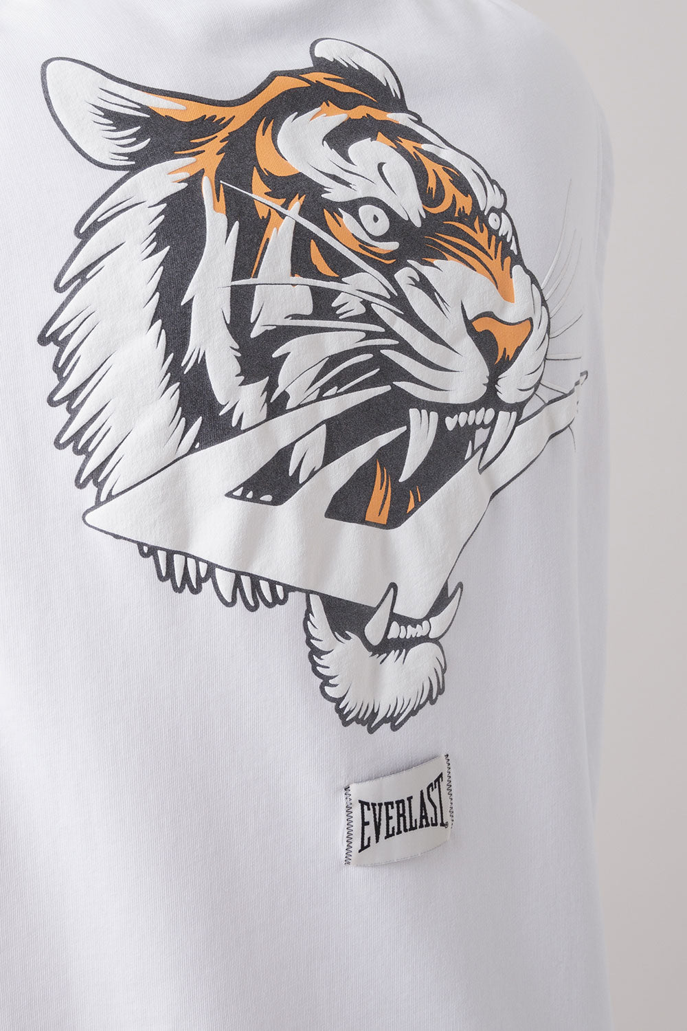 THE ICON FELPA CAPPUCCIO SMANICATA CON GRAFICA TIGRE