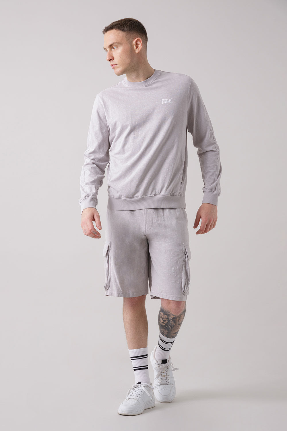 TREATMENT MAGLIA GIROCOLLO IN COTONE FIAMMATO