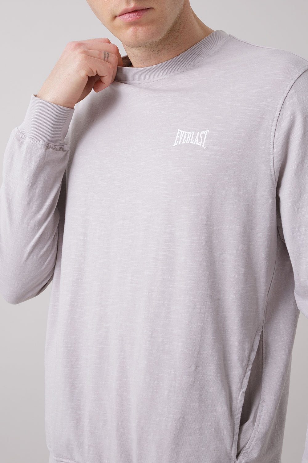 TREATMENT MAGLIA GIROCOLLO IN COTONE FIAMMATO